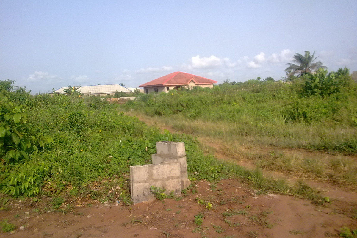 Land and countryside property view